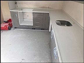 Çimstone Mutfak Tezgahı İmalat Çalışması